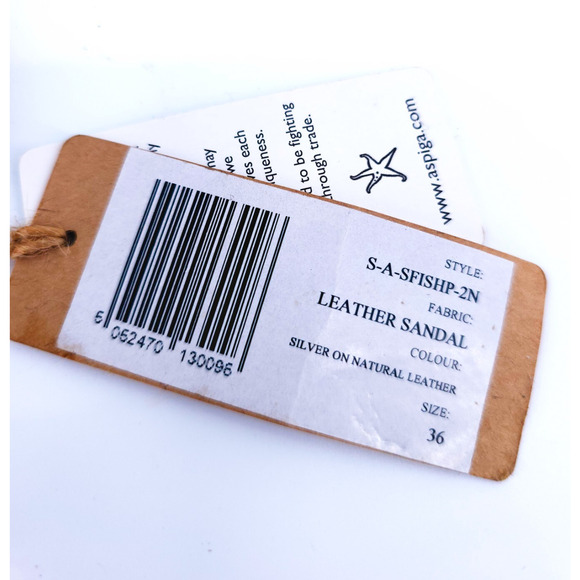 Aspiga Leather Coastal Special Occassion Hand Beaded Starfish FlipFlop Cruise 36 - Picture 5 of 8